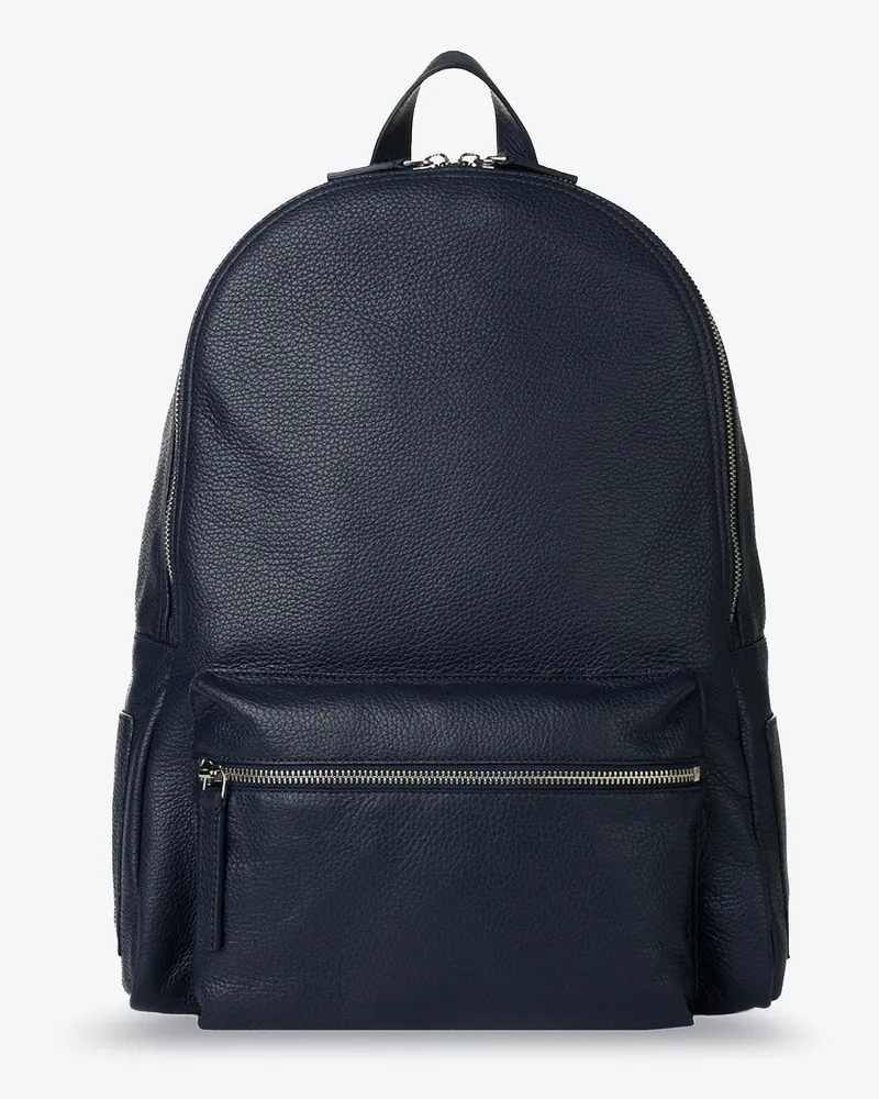 Orciani Leather backpack -  - gender_Man Blue