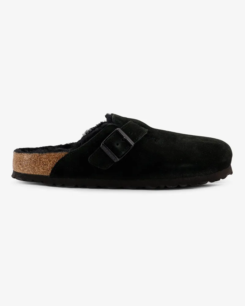Birkenstock Boston VL/Shearling suede mule -  - gender_Unisex Black