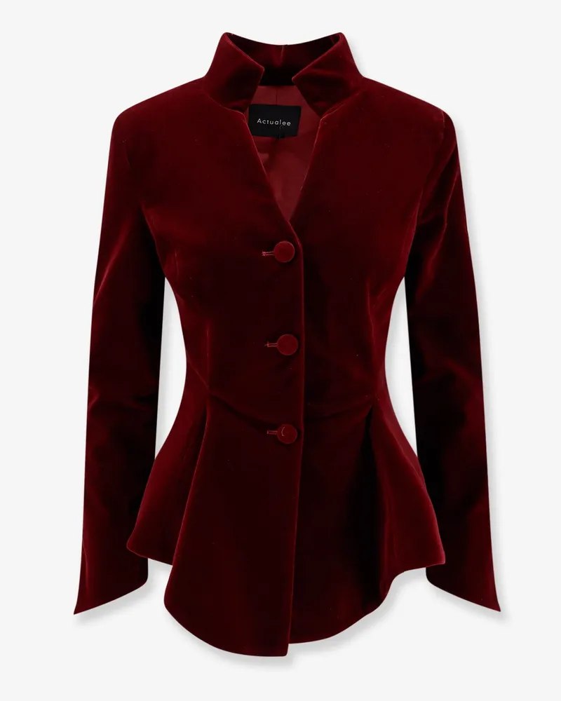 ACTUALEE Velvet blazer -  - gender_Woman Red