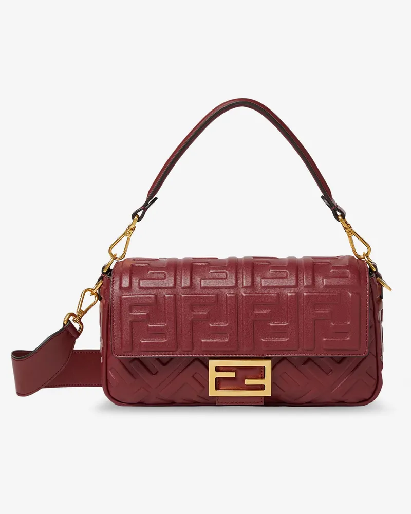 Fendi Baguette leather crossbody bag -  - gender_Woman Red
