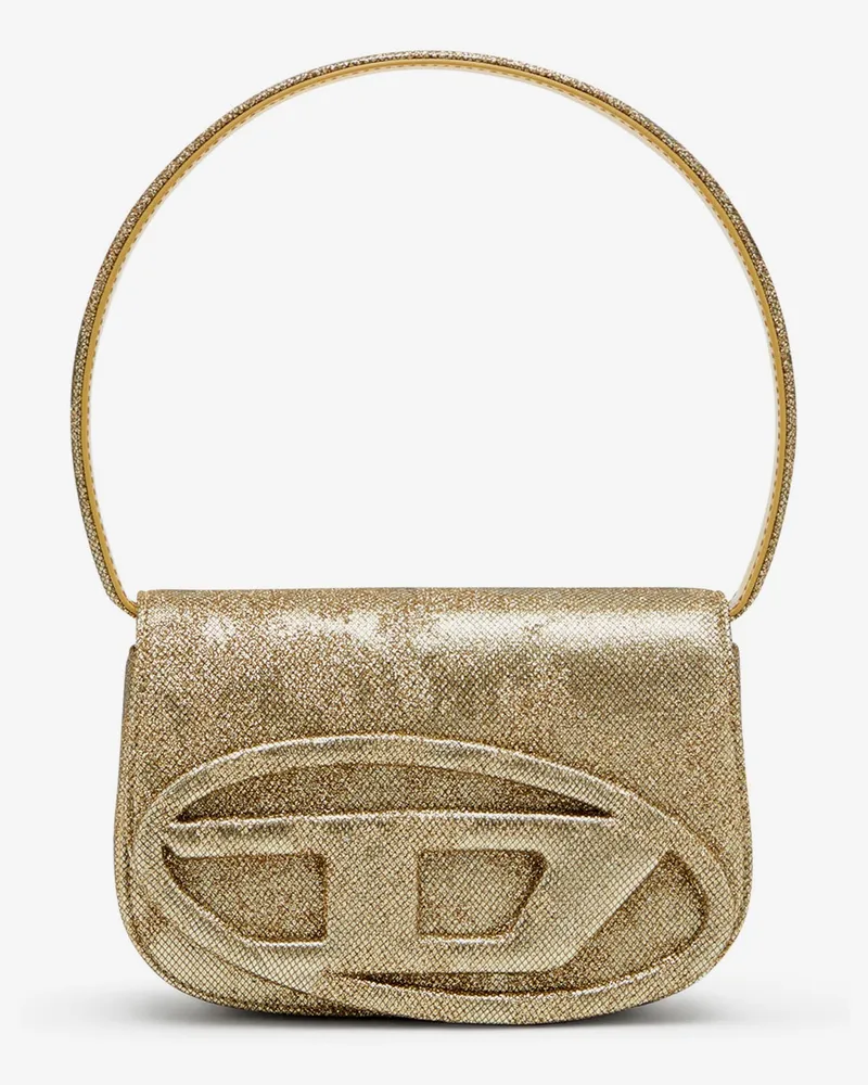 Diesel 1DR glitter fabric shoulder bag -  - gender_Woman Gold