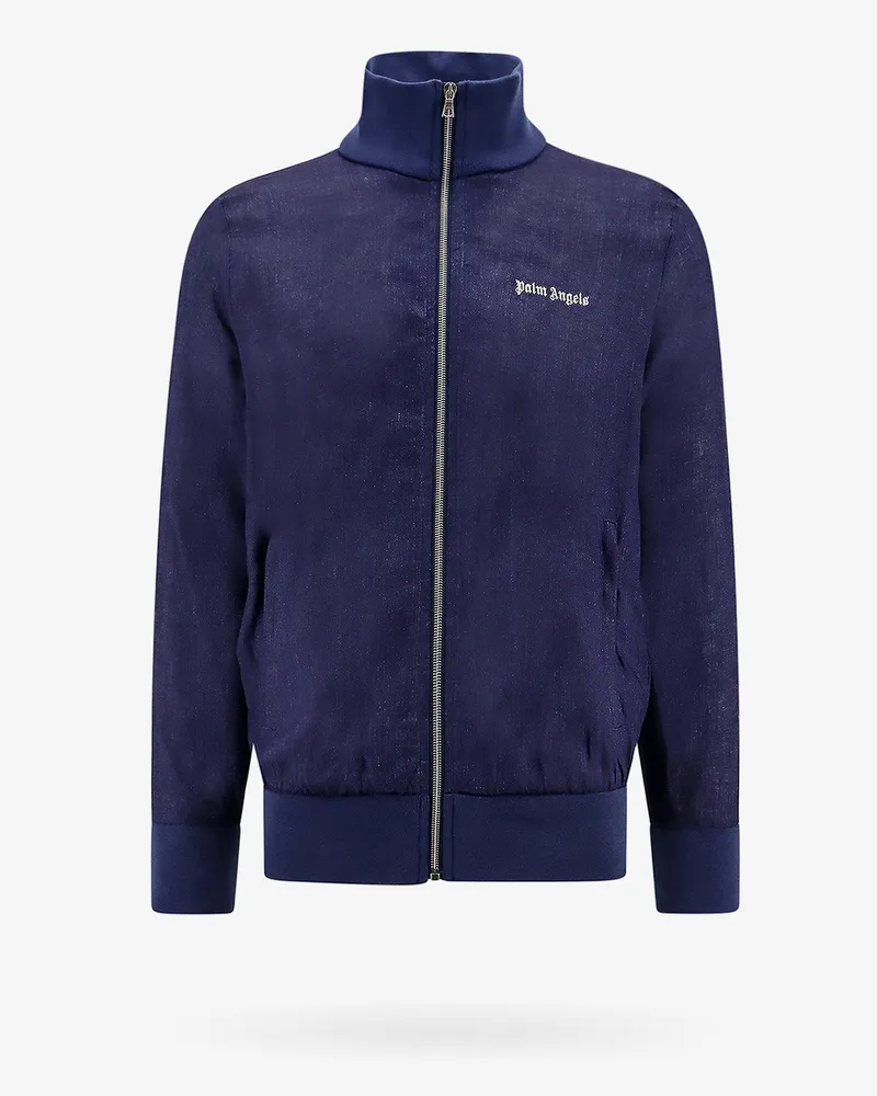 Palm Angels Classic logo linen jacket -  - gender_Man Blue