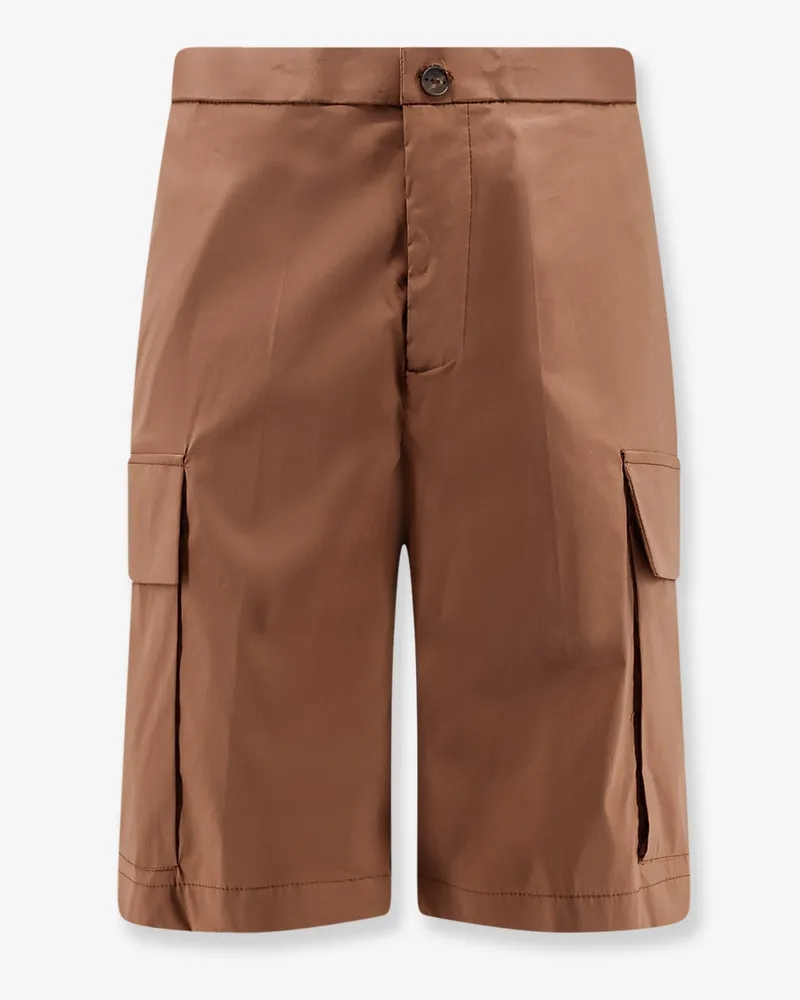 Hevò Cotton blend bermuda shorts -  - gender_Man Brown