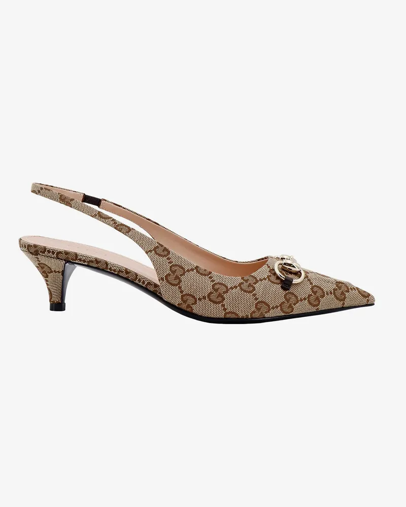 Gucci GG fabric slingback -  - gender_Woman Beige