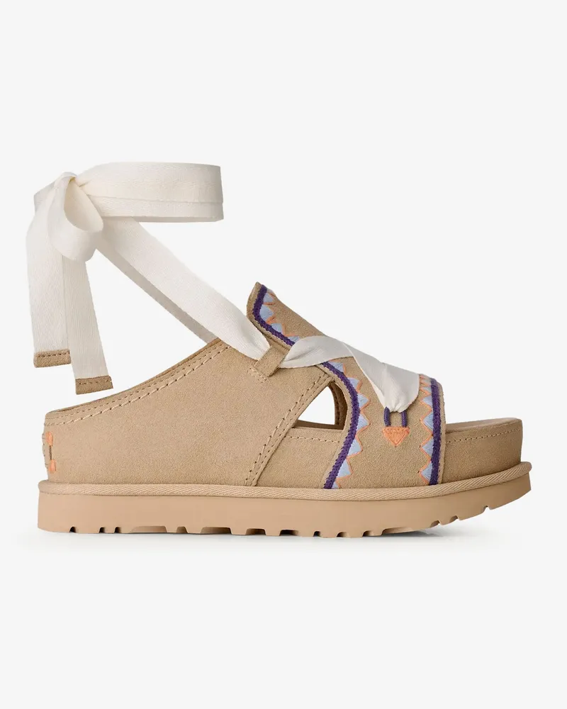 UGG Goldenstar Hi Artistitch suede sandals -  - gender_Woman Beige