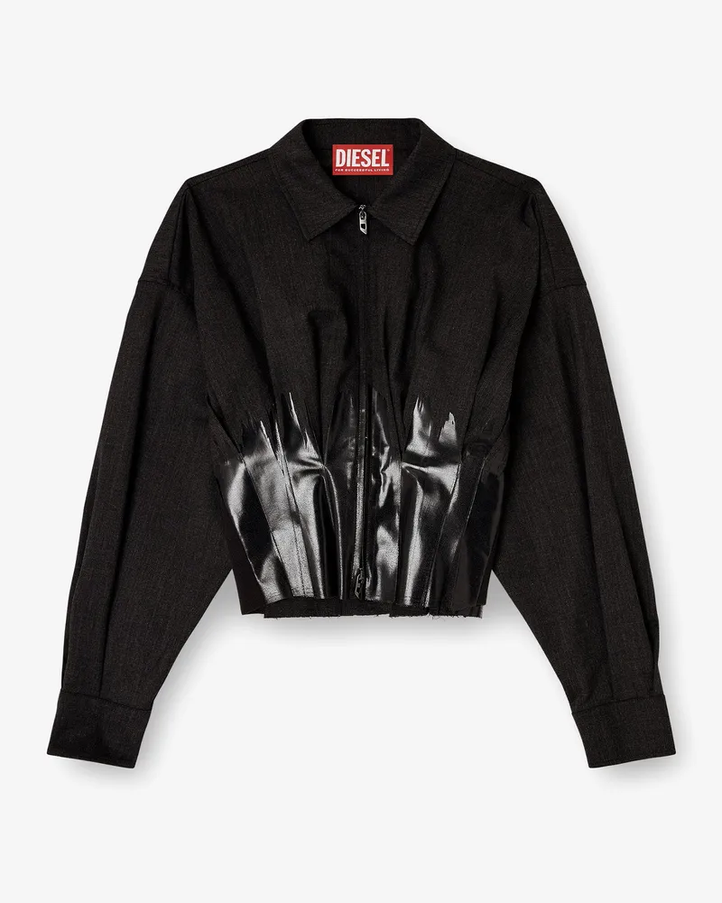 Diesel G-Anbu virgin wool blend jacket -  - gender_Woman Grey