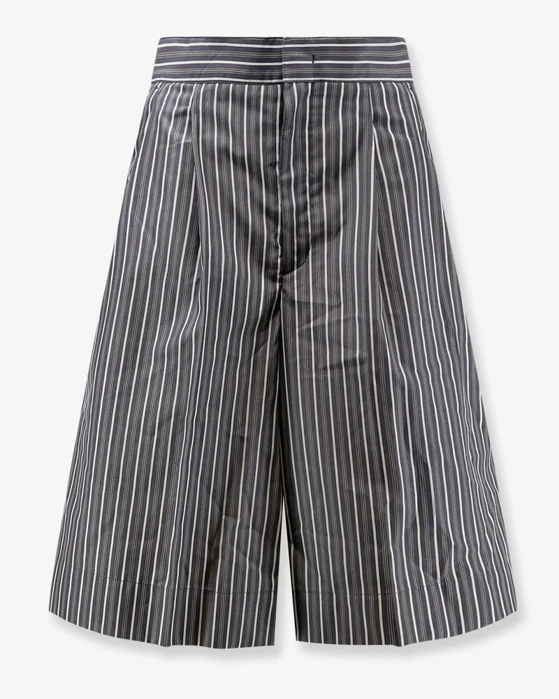 Soeur Henna striped cotton bermuda shorts -  - gender_Woman Grey