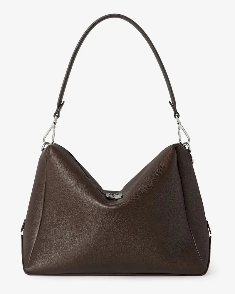 Fendi Lui Large leather crossbody bag - FENDI - gender_Man Brown