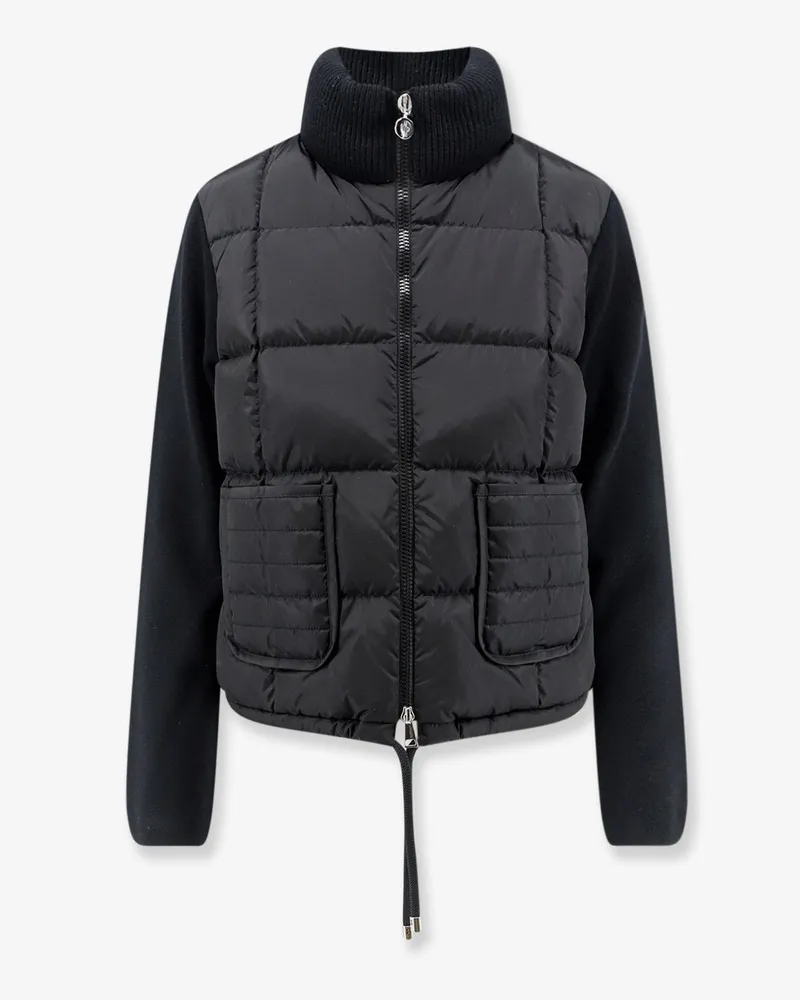 Moncler Nylon down jacket with virgin wool inserts -  - gender_Woman Black