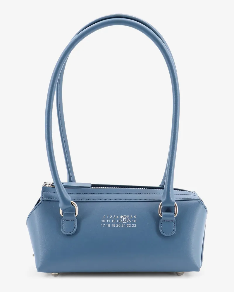 Maison Margiela Mini Bauletto leather shoulder bag -  - gender_Woman Blue
