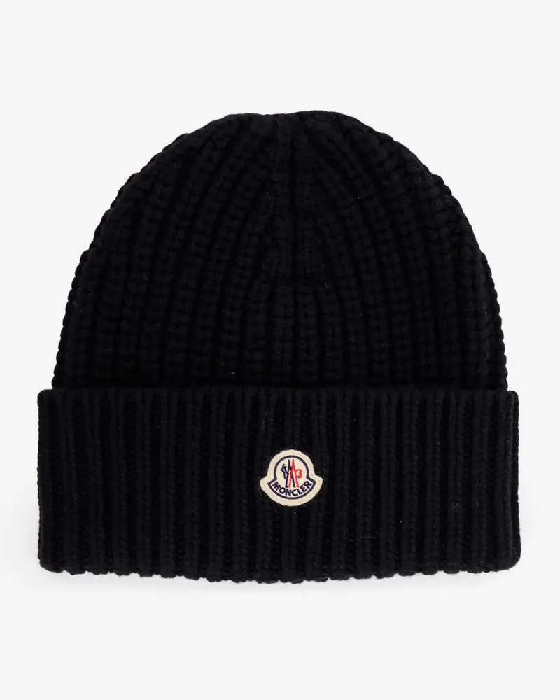 Moncler Beanie wool and cashmere hat -  - gender_Woman Black