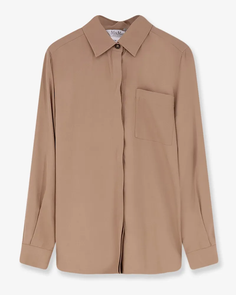 Max Mara Mxmsiamese silk shirt -  - gender_Woman Brown