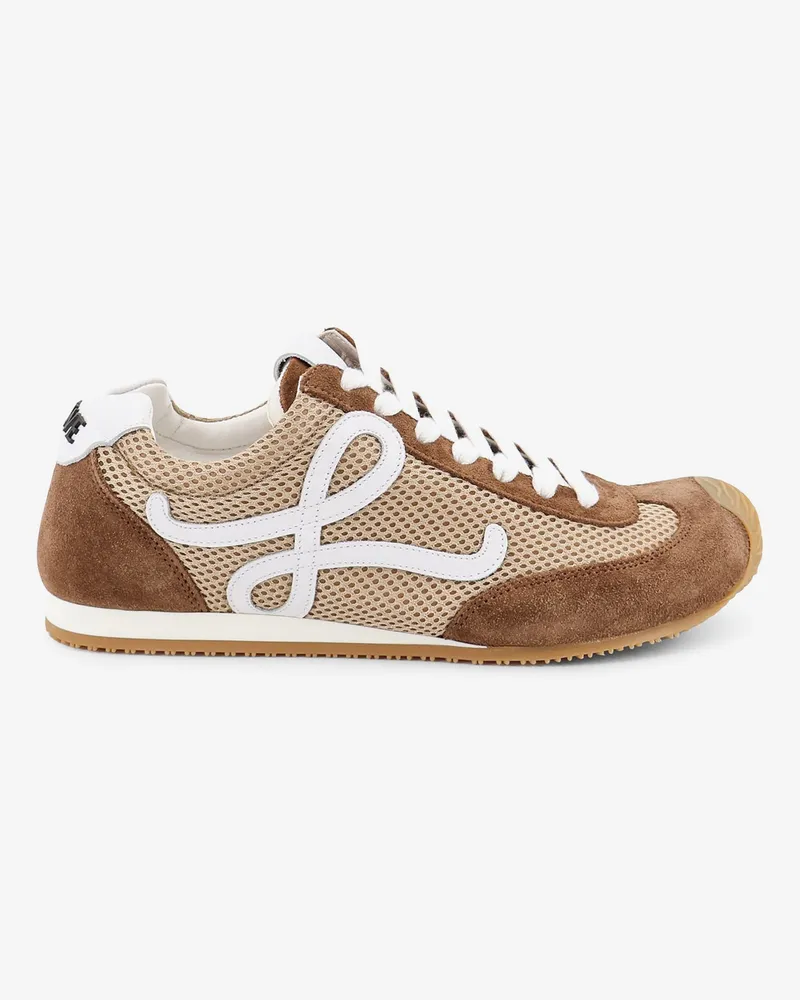 Loewe Ballet Runner 2.0 sneakers in nylon and suede with side logo -  - gender_Woman Brown