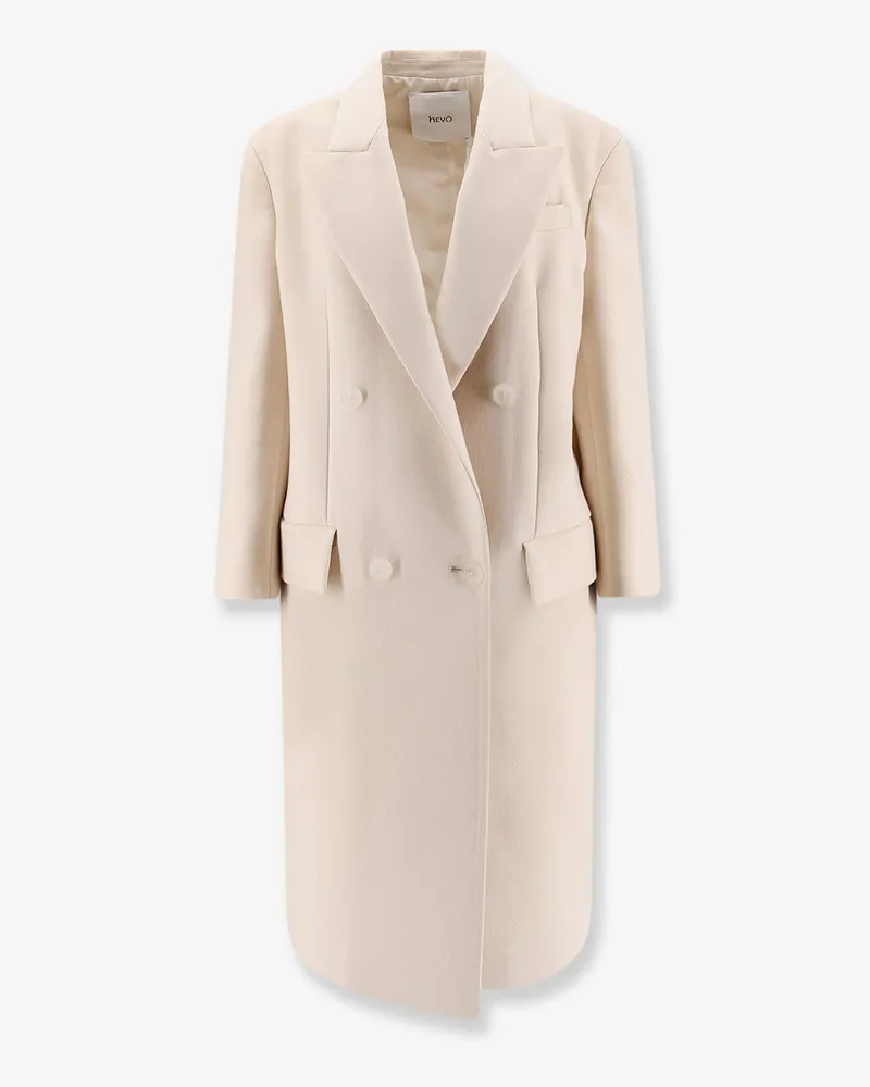 Hevò Lucugnano double-breasted coat -  - gender_Woman White