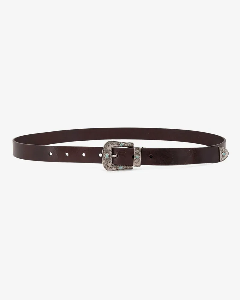 Brunello Cucinelli Leather pull-up belt -  - gender_Man Brown