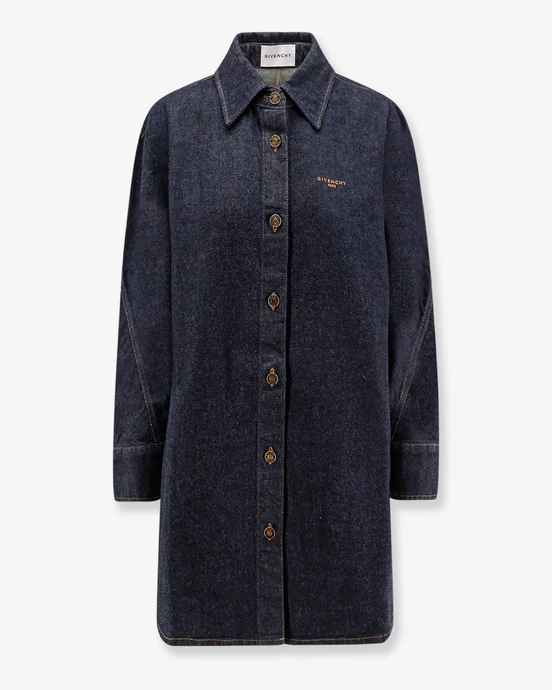 Givenchy Long denim shirt -  - gender_Woman Blue
