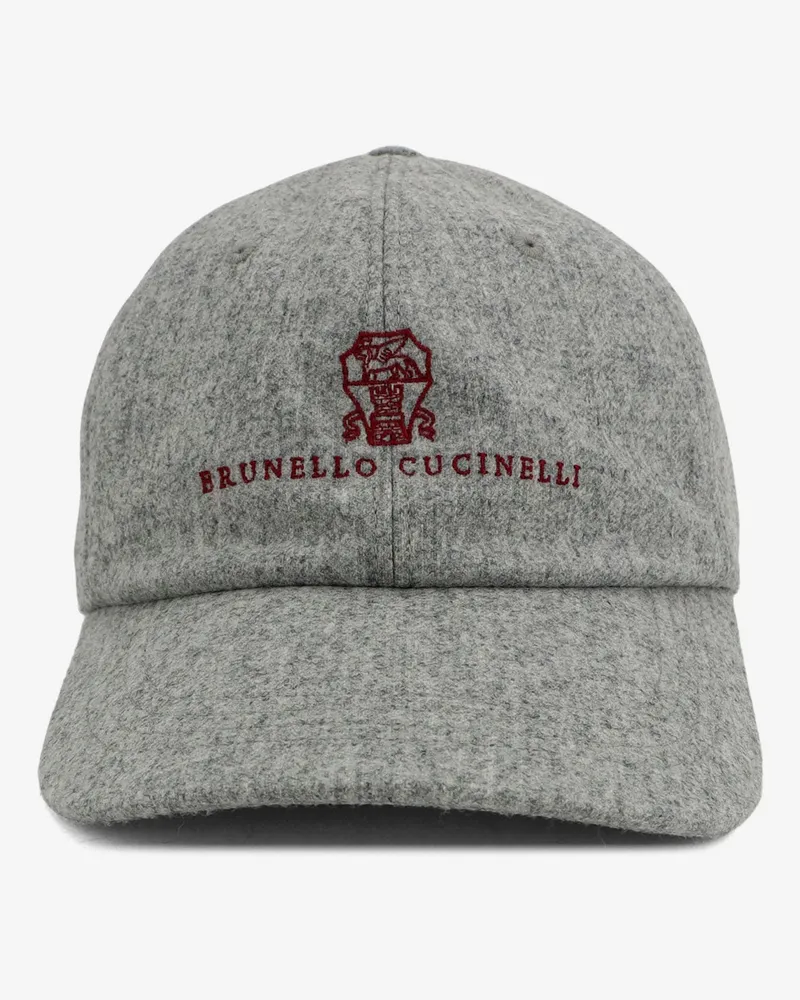 Brunello Cucinelli Virgin wool hat -  - gender_Man Grey