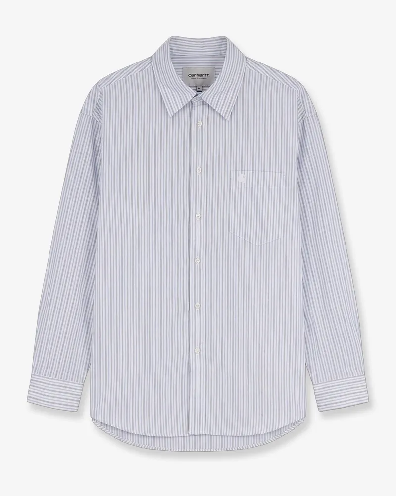 Carhartt WIP Keene Striped Cotton Shirt -  - gender_Woman Blue
