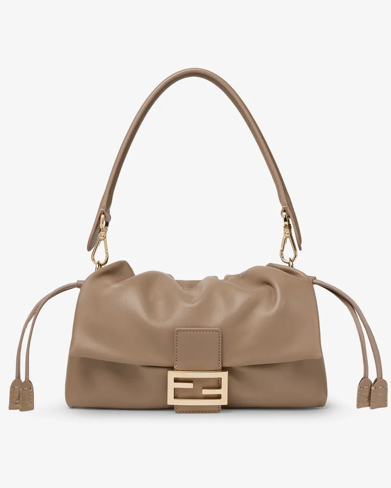 Fendi Baguette Soft Medium Leather Shoulder Bag -  - gender_Woman Beige