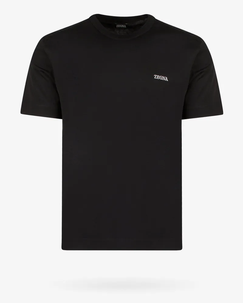 Ermenegildo Zegna Basic t-shirt with logo embroidery -  - gender_Man Blue