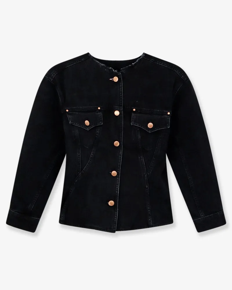 3x1 Pick Dumbo jacket in black denim -  - gender_Woman Black