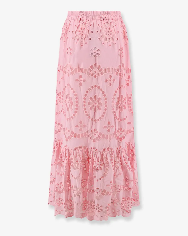 MC2 Saint Barth Jenny Sangallo lace skirt -  - gender_Woman Pink