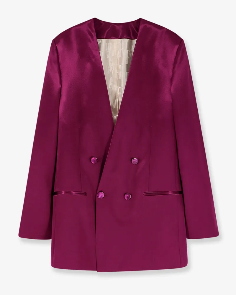 Alberta Ferretti Satin blazer -  - gender_Woman Purple