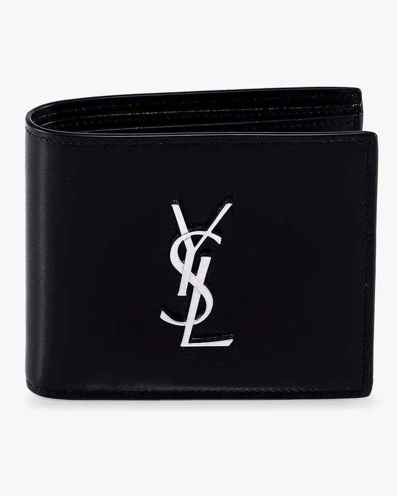 Saint Laurent Leather wallet -  - gender_Man Black