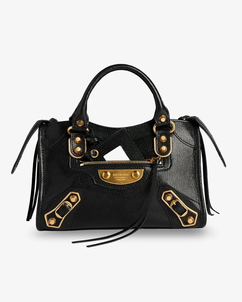 Balenciaga Le City Uptown Mini leather handbag -  - gender_Woman Black