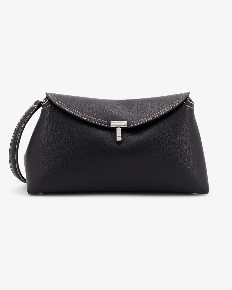 Totême Leather T-Lock crossbody bag -  - gender_Woman Black
