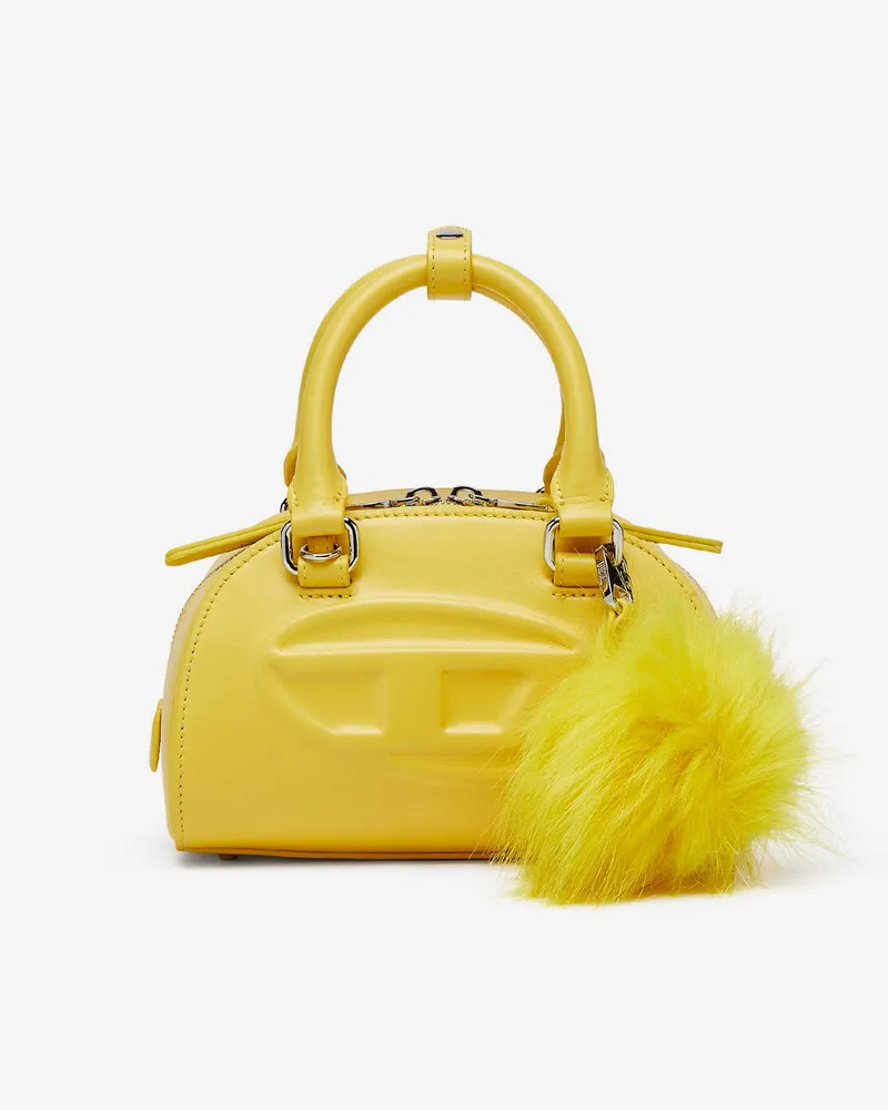 Diesel 1DR Dome leather shoulder bag -  - gender_Woman Yellow