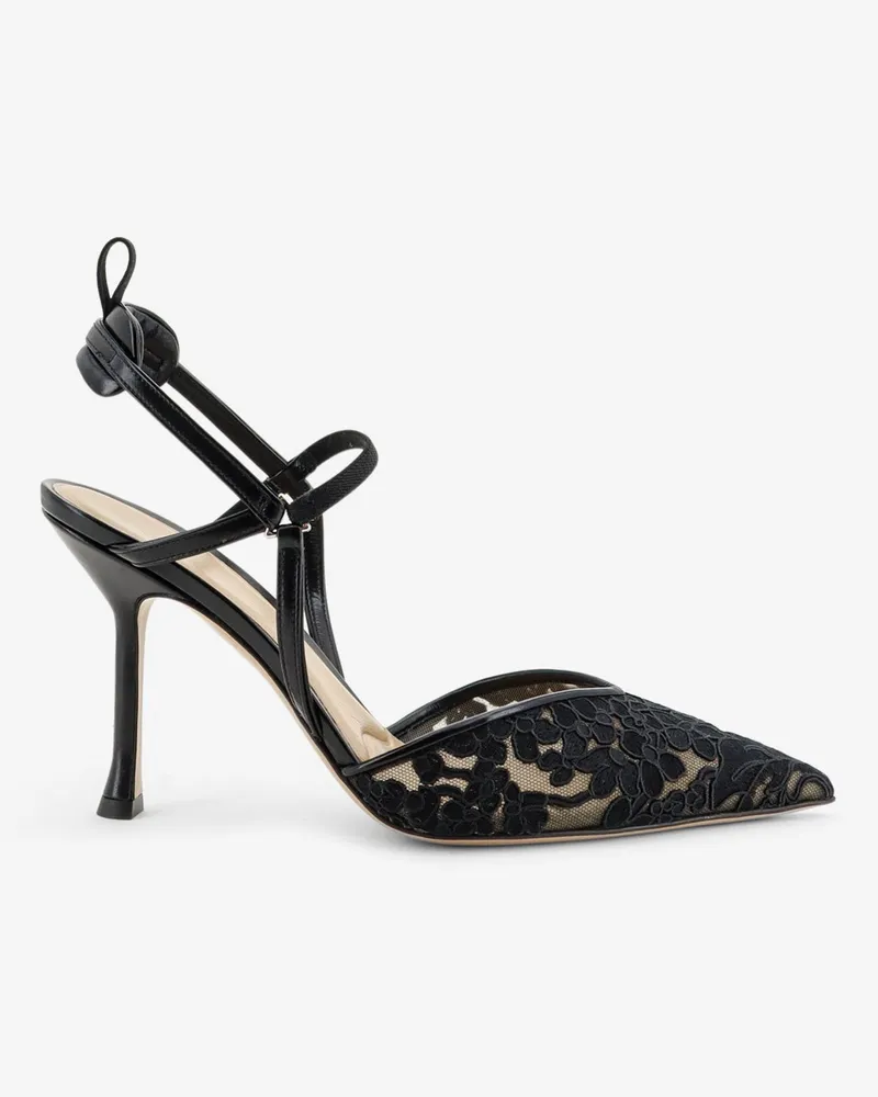 Fendi Very Colibrì high-heel pumps in back tulle -  - gender_Woman Black