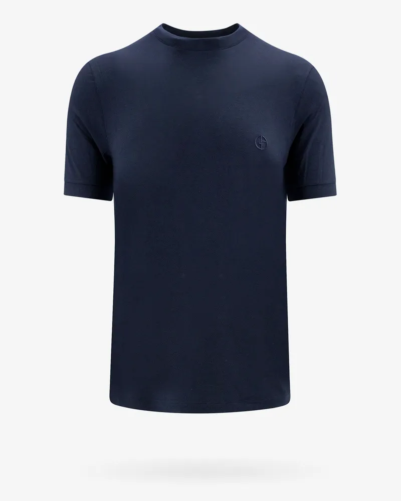 Giorgio Armani Viscose t-shirt -  - gender_Man Blue