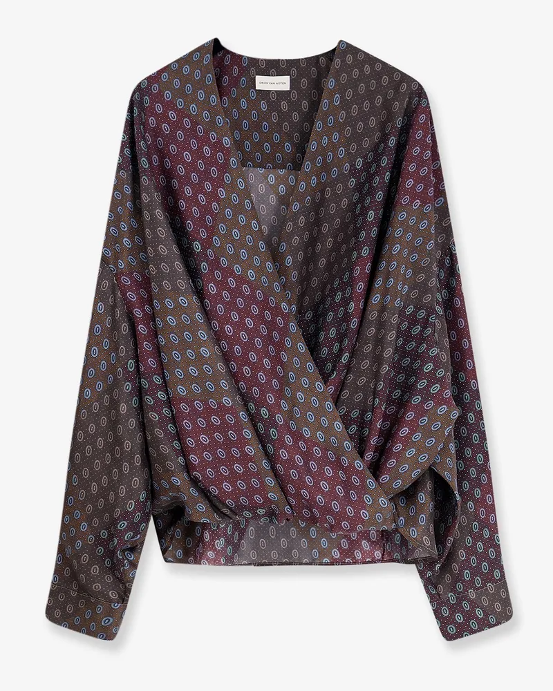 Dries van Noten Camiel silk shirt -  - gender_Woman Brown