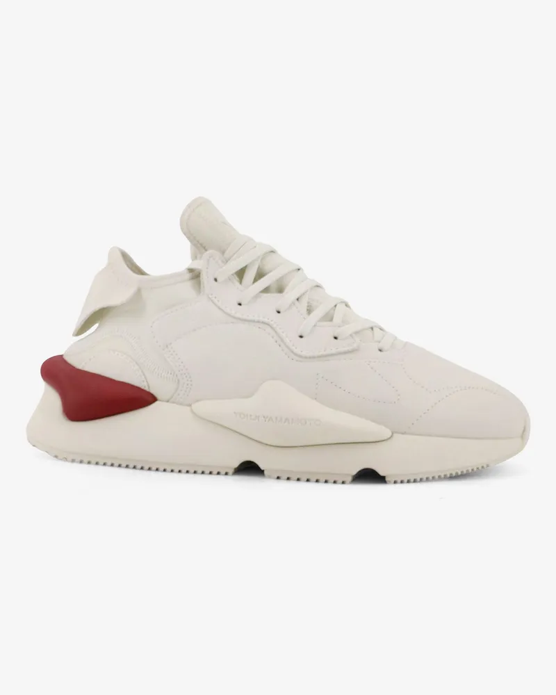 adidas Y-3 Kaiwa leather and neoprene sneakers -  - gender_Man White