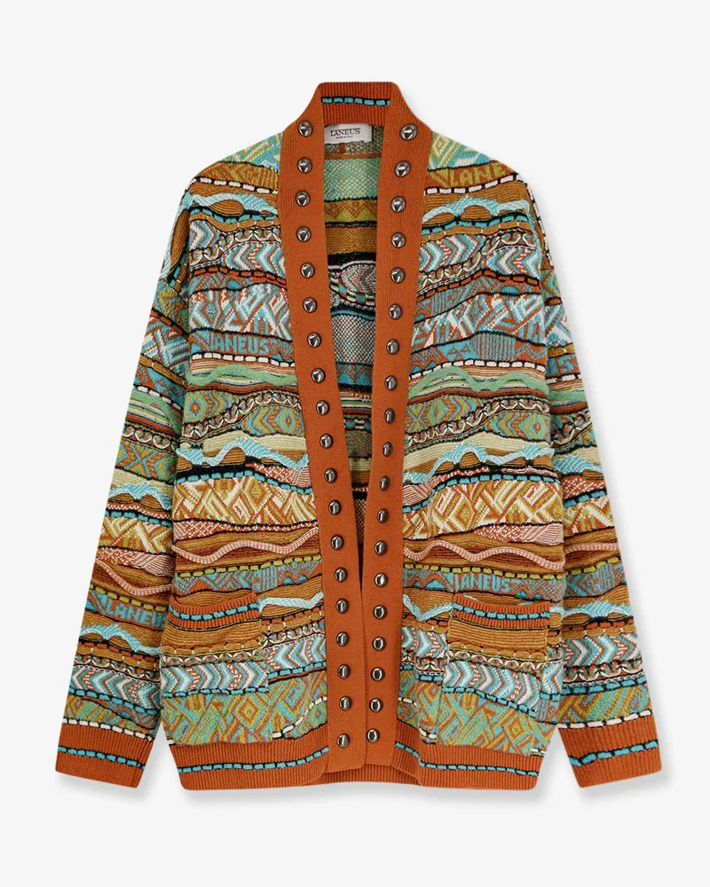 Laneus Cardigan with multicolored inlays -  - gender_Woman Multicolor