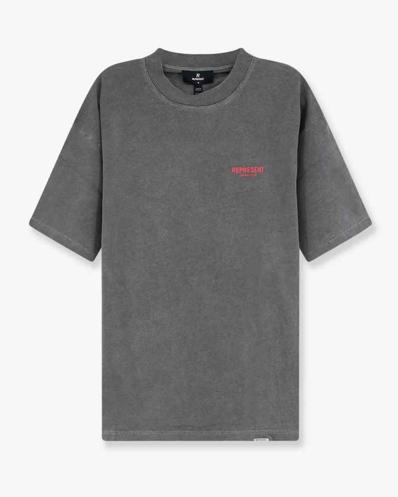 REPRESENT Cotton T-shirt with front print -  - gender_Man Grey
