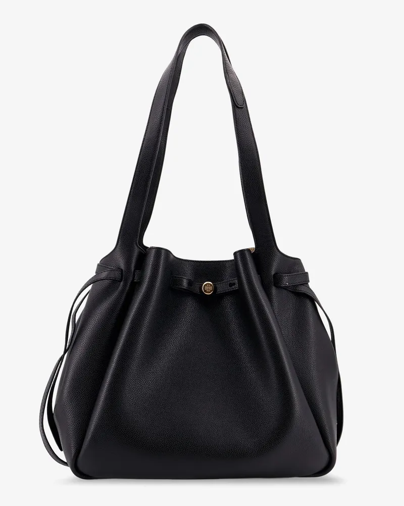 Tory Burch Romy Pebbled Tote leather shoulder bag -  - gender_Woman Black