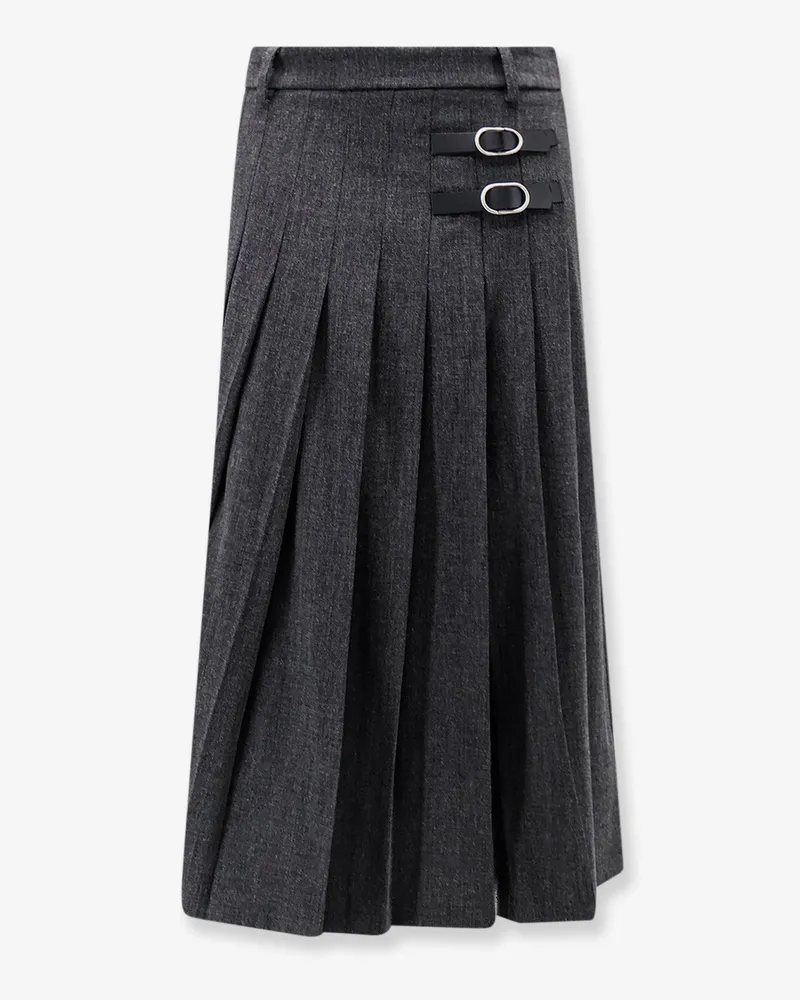 ACTUALEE Pleated melange midi skirt -  - gender_Woman Grey