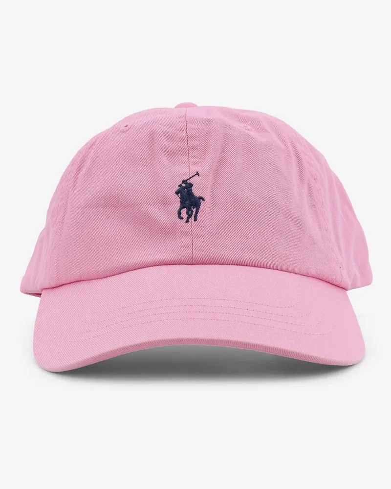 Ralph Lauren Cotton hat with embroidered logo on the front -  - gender_Man Pink
