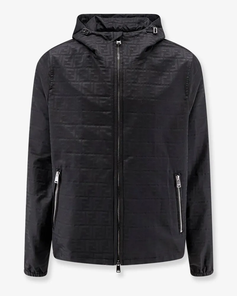 Fendi FF Zucca Jacquard nylon jacket -  - gender_Man Black