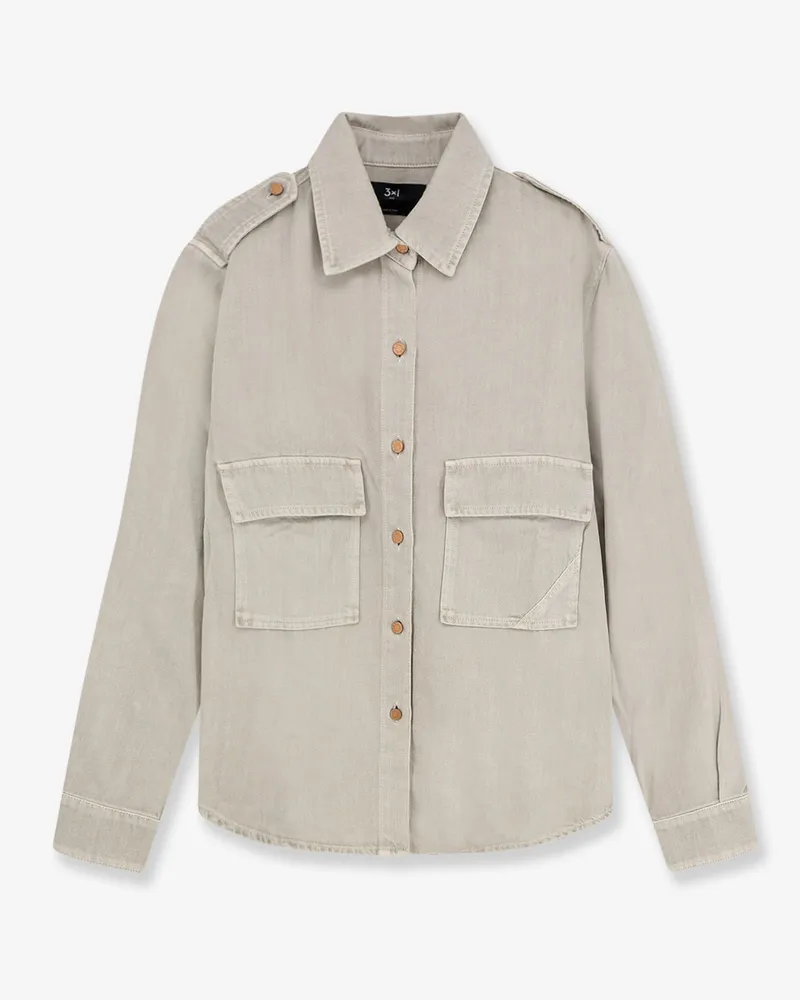 3x1 Kenya cotton shirt -  - gender_Woman Grey