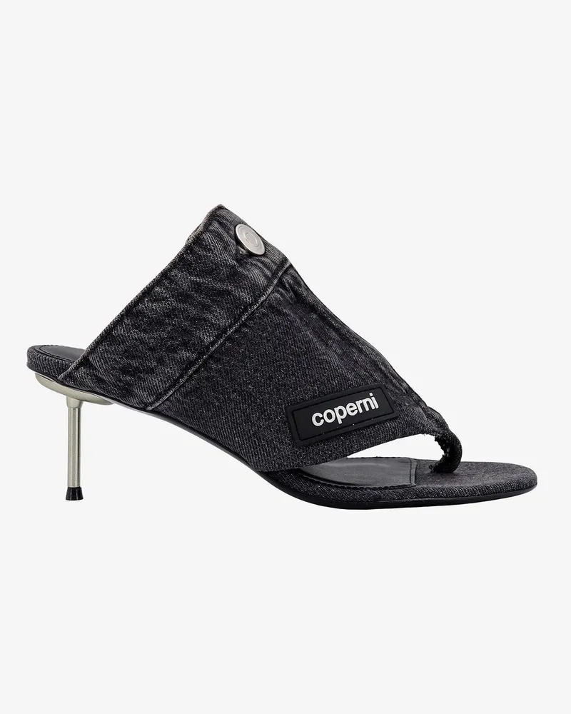 COPERNI Denim sandals with logo patch -  - gender_Woman Grey