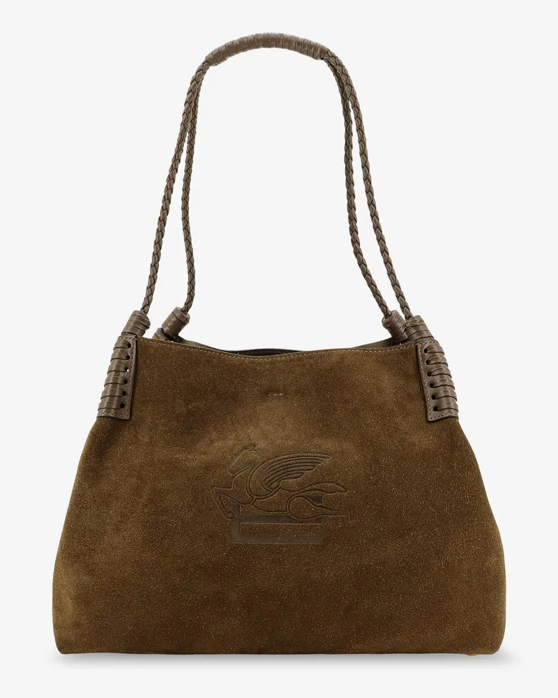 Etro Libra S Arnica suede shopping bag -  - gender_Woman Brown