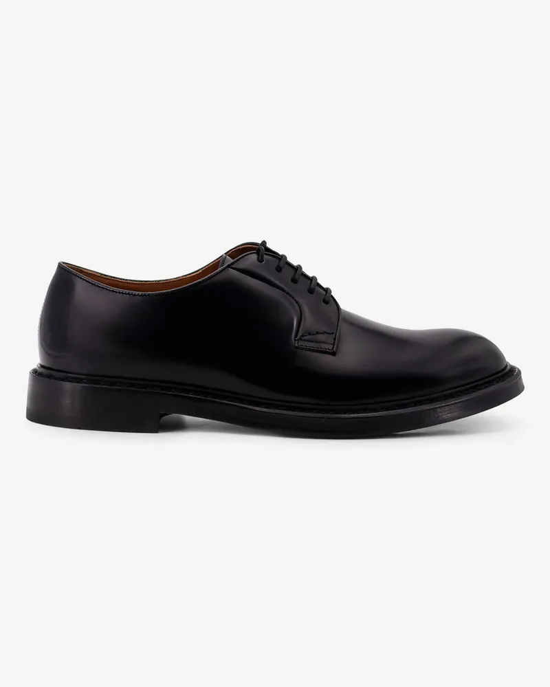 Doucal´s Derby leather lace up shoe -  - gender_Man Black