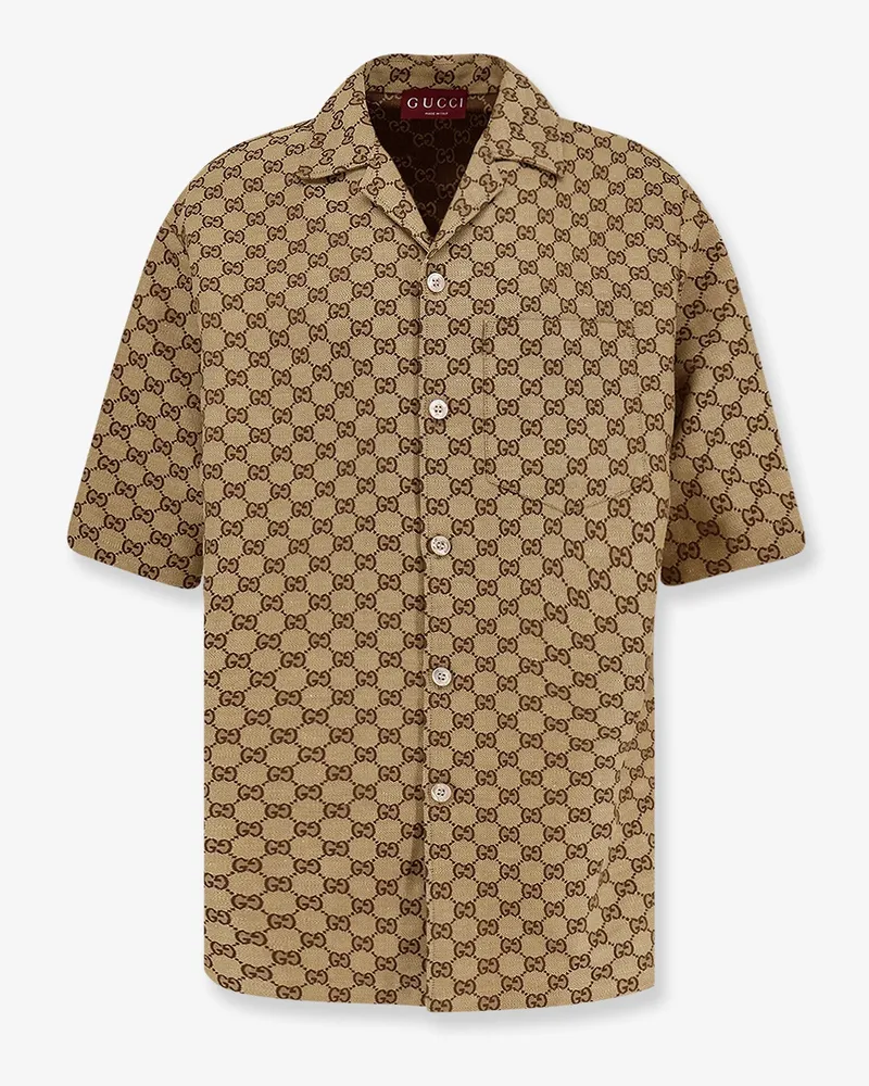 Gucci GG Fabric shirt -  - gender_Man Beige
