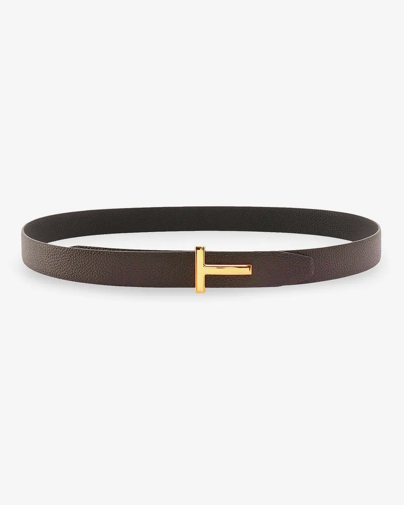 Tom Ford Reversible leather belt -  - gender_Man Brown