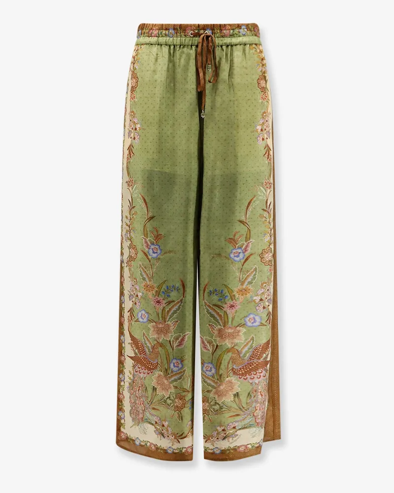 Zimmermann Indra silk trousers -  - gender_Woman Green