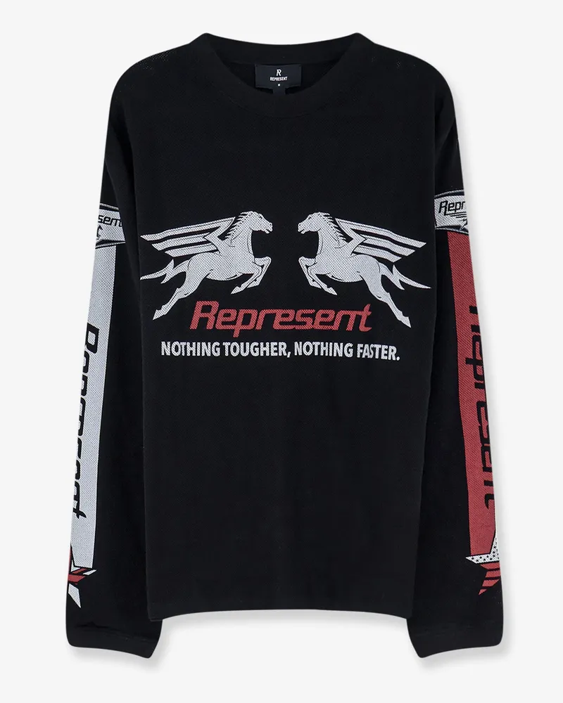 REPRESENT Pegasus cotton T-shirt -  - gender_Man Black