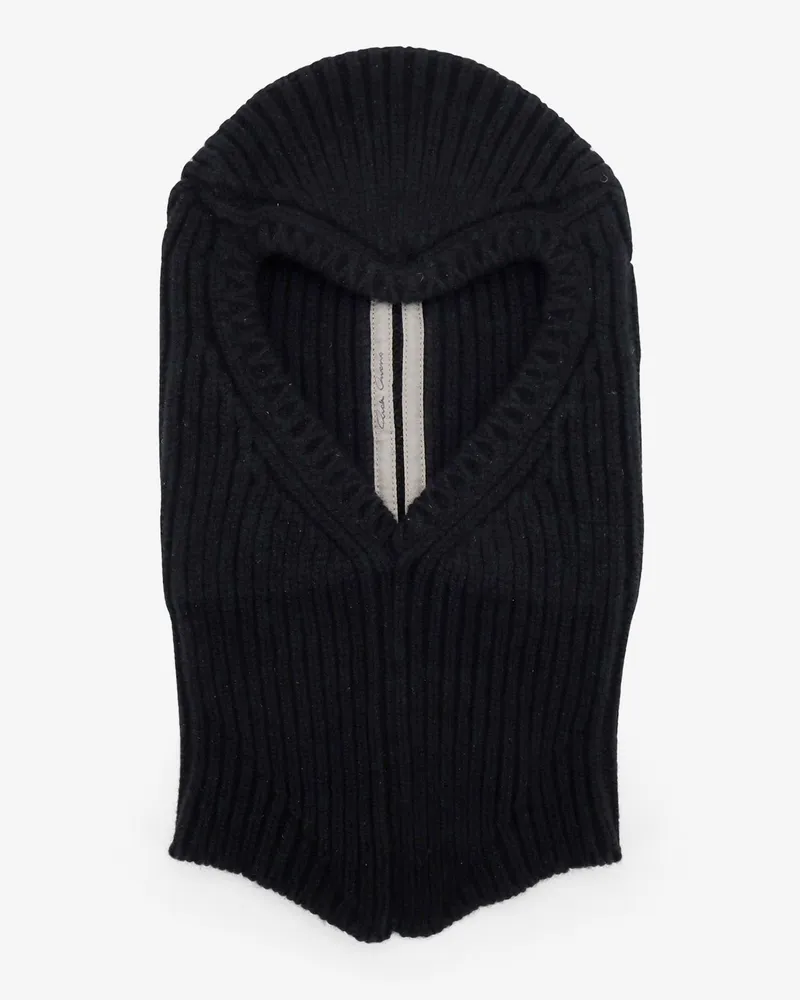 Rick Owens Porteville cashmere and wool blend balaclava -  - gender_Woman Black